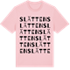 Pink Cotton t-shirt med Slätten ordlek t-shirt