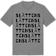 Mid Heather Gray t-shirt med Slätten ordlek t-shirt