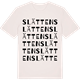 Vintage White t-shirt med Slätten ordlek t-shirt