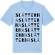 Blue Soul t-shirt med Slåtterna ordlek t-shirt