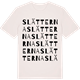 Vintage White t-shirt med Slätterna ordlek t-shirt