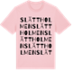 Pink Cotton t-shirt med Slättholmen ordlek t-shirt