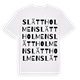 White t-shirt med Slättholmen ordlek t-shirt