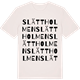 Vintage White t-shirt med Slättholmen ordlek t-shirt