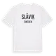 White t-shirt med Slävik i Sverige t-shirt