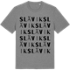 Mid Heather Gray t-shirt med Slävik ordlek t-shirt