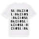 White t-shirt med Slinkebo ordlek t-shirt
