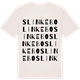 Vintage White t-shirt med Slinkebo ordlek t-shirt