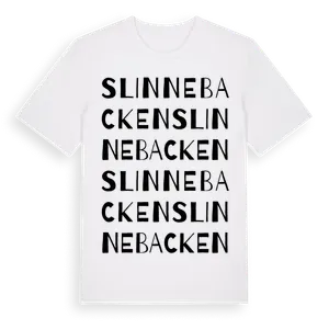 Slinnebacken ordlek t-shirt – ekologisk bomull t-shirt från Pinshirt