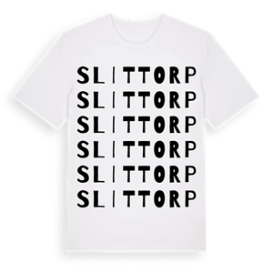 Slittorp ordlek t-shirt – ekologisk bomull t-shirt från Pinshirt