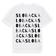 White t-shirt med Slobacka ordlek t-shirt
