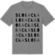 Mid Heather Gray t-shirt med Slobacka ordlek t-shirt