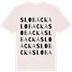 Vintage White t-shirt med Slobacka ordlek t-shirt