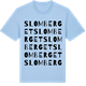 Blue Soul t-shirt med Slomberget ordlek t-shirt