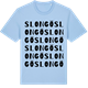 Blue Soul t-shirt med Slongö ordlek t-shirt