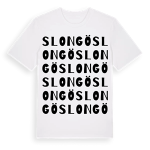 Slongö ordlek t-shirt – ekologisk bomull t-shirt från Pinshirt