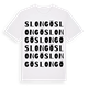 Slongö ordlek t-shirt