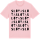 Pink Cotton t-shirt med Slöta ordlek t-shirt