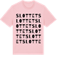 Pink Cotton t-shirt med Slottet ordlek t-shirt