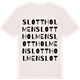 Vintage White t-shirt med Slottholmen ordlek t-shirt
