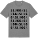 Mid Heather Gray t-shirt med Slugga ordlek t-shirt
