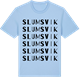Blue Soul t-shirt med Slumsvik ordlek t-shirt