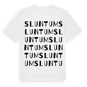 Sluntum ordlek t-shirt – ekologisk bomull t-shirt från Pinshirt