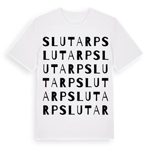 Slutarp ordlek t-shirt – ekologisk bomull t-shirt från Pinshirt