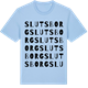 Blue Soul t-shirt med Slutsborg ordlek t-shirt