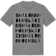 Mid Heather Gray t-shirt med Små Lönnholmskären ordlek t-shirt