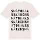 Vintage White t-shirt med Små Tobaksskären ordlek t-shirt