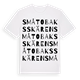 Små Tobaksskären ordlek t-shirt