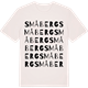 Vintage White t-shirt med Småberg ordlek t-shirt