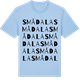 Blue Soul t-shirt med Smådala ordlek t-shirt
