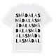 White t-shirt med Smådala ordlek t-shirt