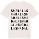 Vintage White t-shirt med Smådala ordlek t-shirt