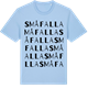 Blue Soul t-shirt med Småfalla ordlek t-shirt