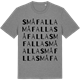 Mid Heather Gray t-shirt med Småfalla ordlek t-shirt