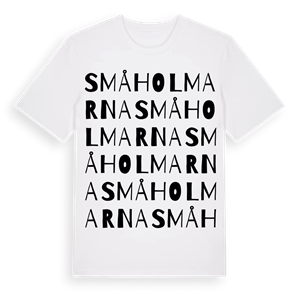 Småholmarna ordlek t-shirt – ekologisk bomull t-shirt från Pinshirt