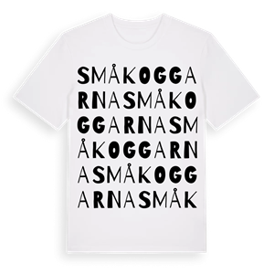 Småkoggarna ordlek t-shirt – ekologisk bomull t-shirt från Pinshirt
