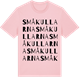 Pink Cotton t-shirt med Småkullarna ordlek t-shirt