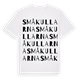 White t-shirt med Småkullarna ordlek t-shirt