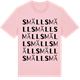Pink Cotton t-shirt med Smäll ordlek t-shirt