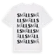 White t-shirt med Smäll ordlek t-shirt