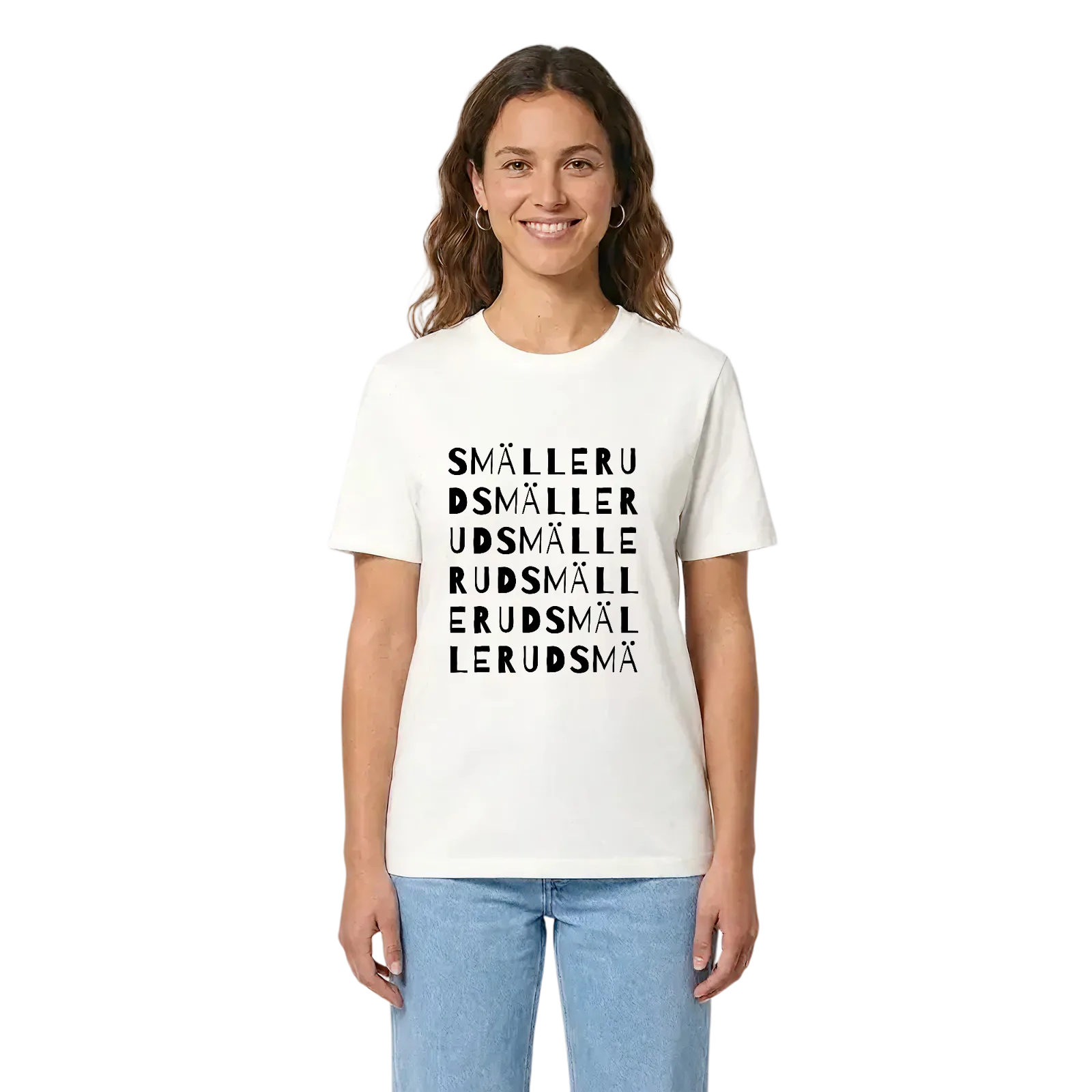 Smällerud ordlek t-shirt – White, i miljö
