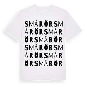 Smårör ordlek t-shirt – ekologisk bomull t-shirt från Pinshirt