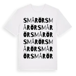 Smårör ordlek t-shirt – ekologisk bomull t-shirt från Pinshirt