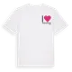White t-shirt med Jag älskar Småstamporna t-shirt litet tryck