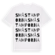 White t-shirt med Småstamporna ordlek t-shirt