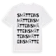 White t-shirt med Smätten ordlek t-shirt